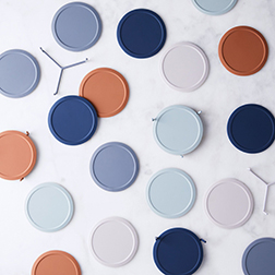 Minimalist Silicone Coasters & Stand