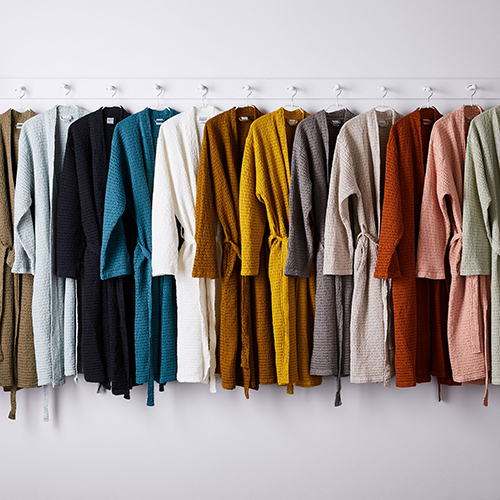 Simple Waffle Bathrobe & Slippers