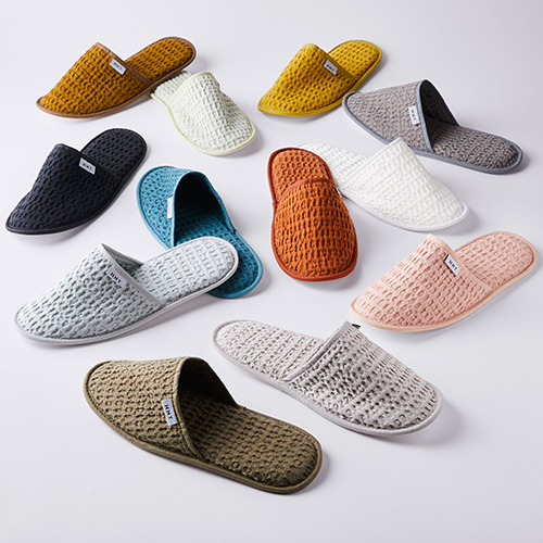 Simple Waffle Bathrobe & Slippers