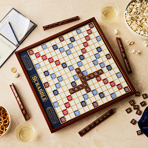Scrabble Deluxe Wooden Board Game