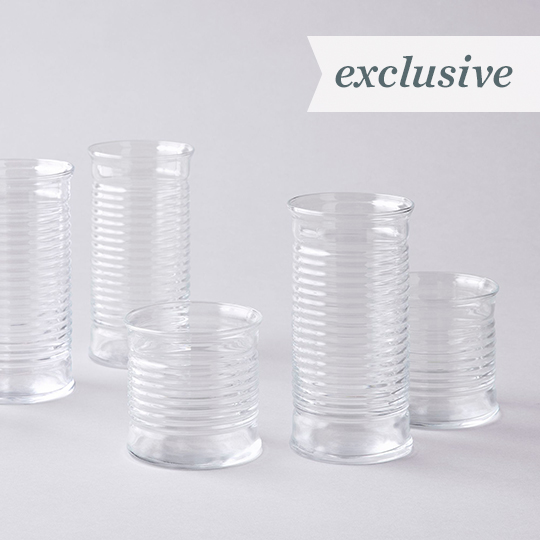 French Tin Can Glasses