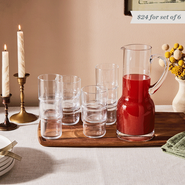 French Tightrope Stackable Glasses