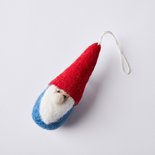 Felted Woodland Gnome Ornament