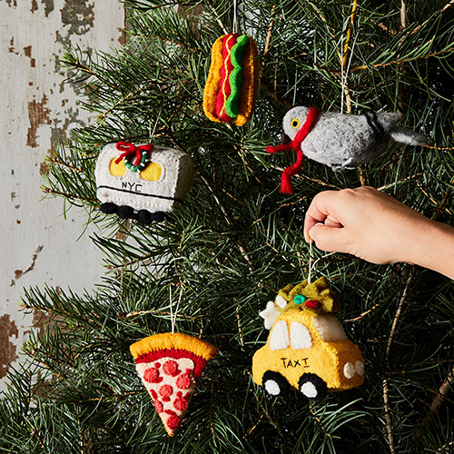 Christmas in New York Felt Ornaments