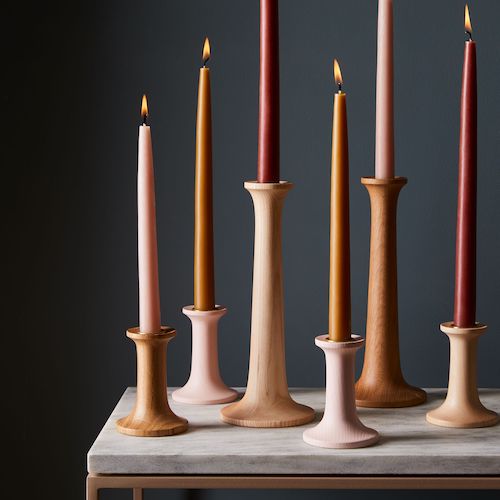 Simple Wood Candleholders