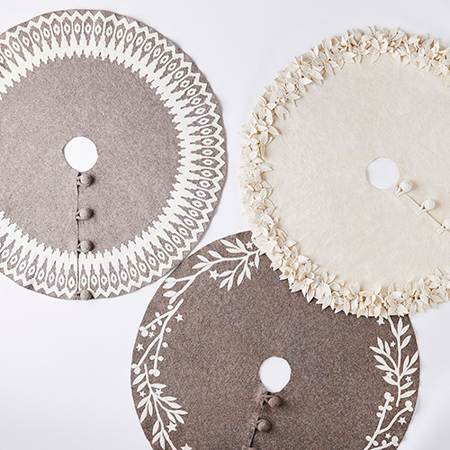 Handmade Holiday Felt Tree Skirts