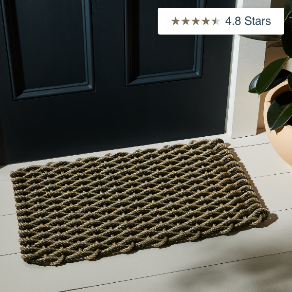 The Rope Co. Braided Nautical Lobster Rope Doormat