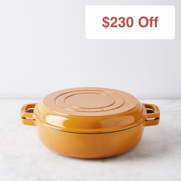 Food52 x Staub Cast Iron 2-in-1 Grill Pan & Cocotte