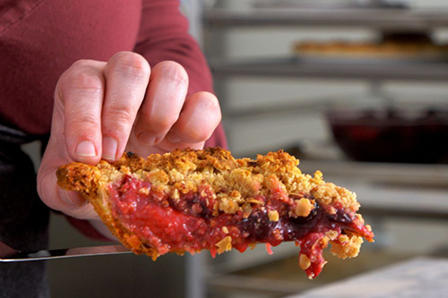 Roasted Blueberry Pie