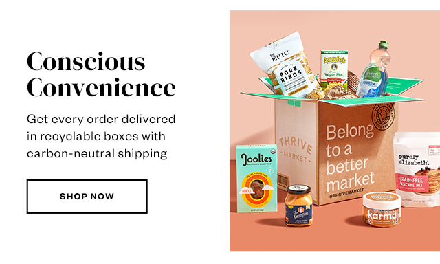 Conscious Convenience. Shop now