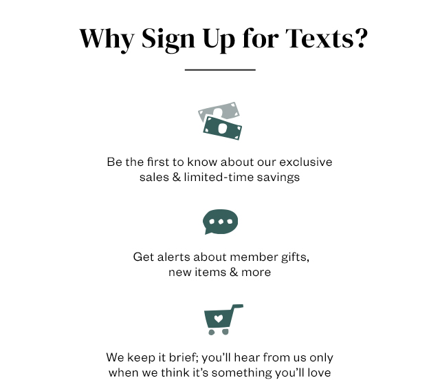 Why sign up for texts?