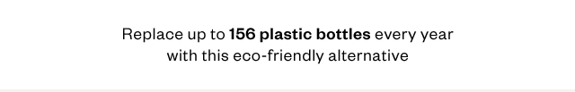 Replace up to 156 plastic bottles every year with this eco-friendly alternative