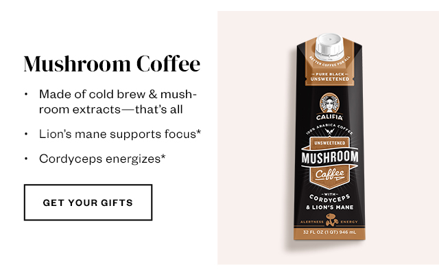 Mushroom Coffee. Get your gifts.