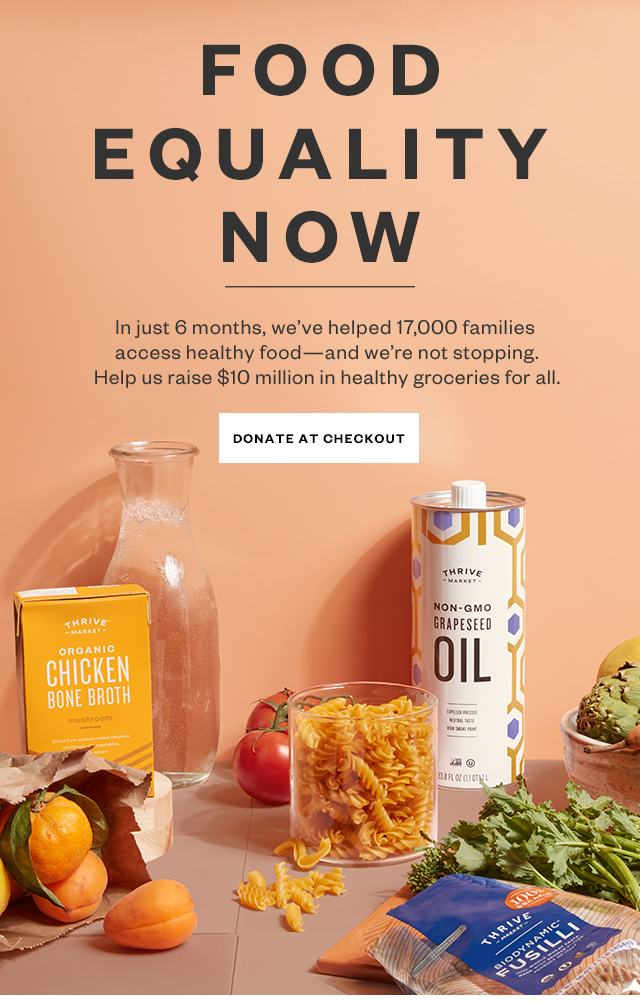 Food Equality Now. Donate at checkout.