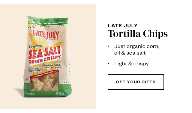 Late July. Get your gifts.