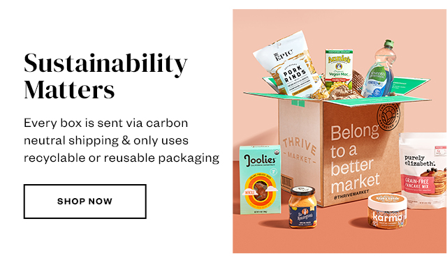 Sustainability Matters. Shop now