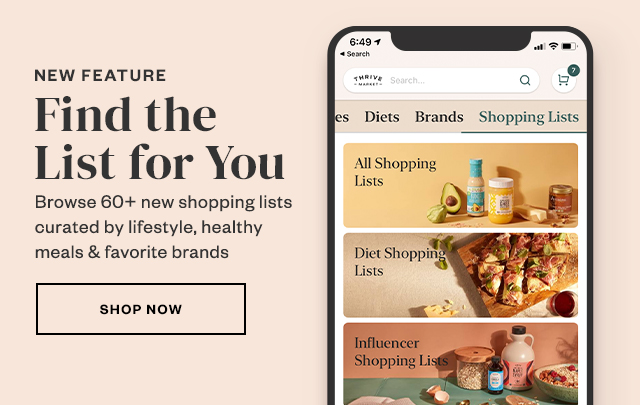 New Feature: Find the List for You. Shop now.