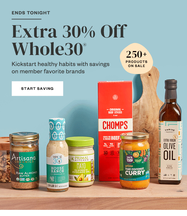 Ends Tonight: Extra 30% Off. Start Saving.