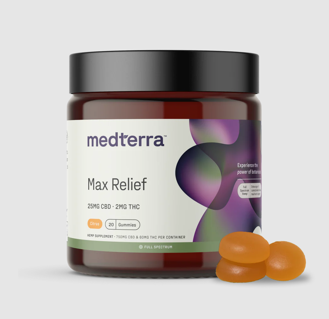 Find Max Relief with Medterra's Full-Spectrum CBD Gummies