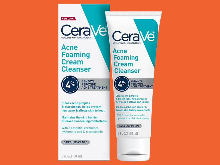 CeraVe Acne Foaming Cream Face Cleanser, Acne Treatment Face Wash