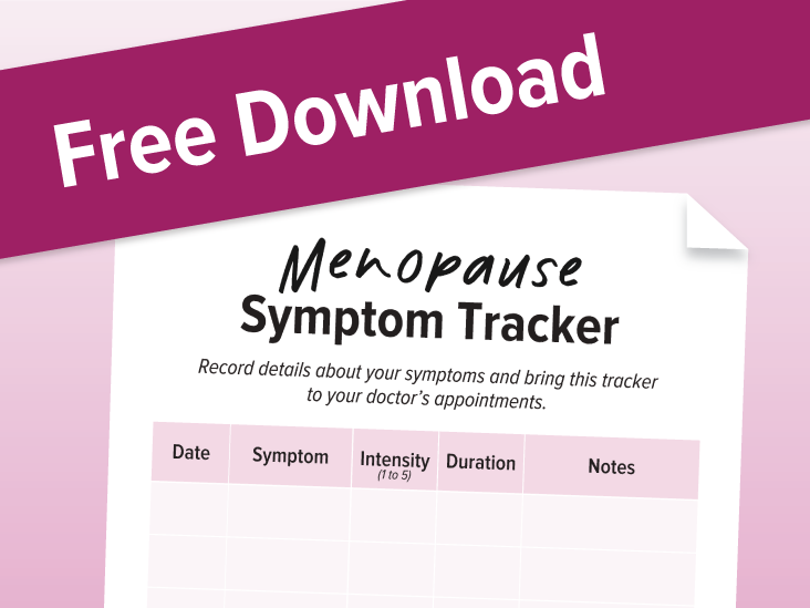 Download our free menopause symptom tracker