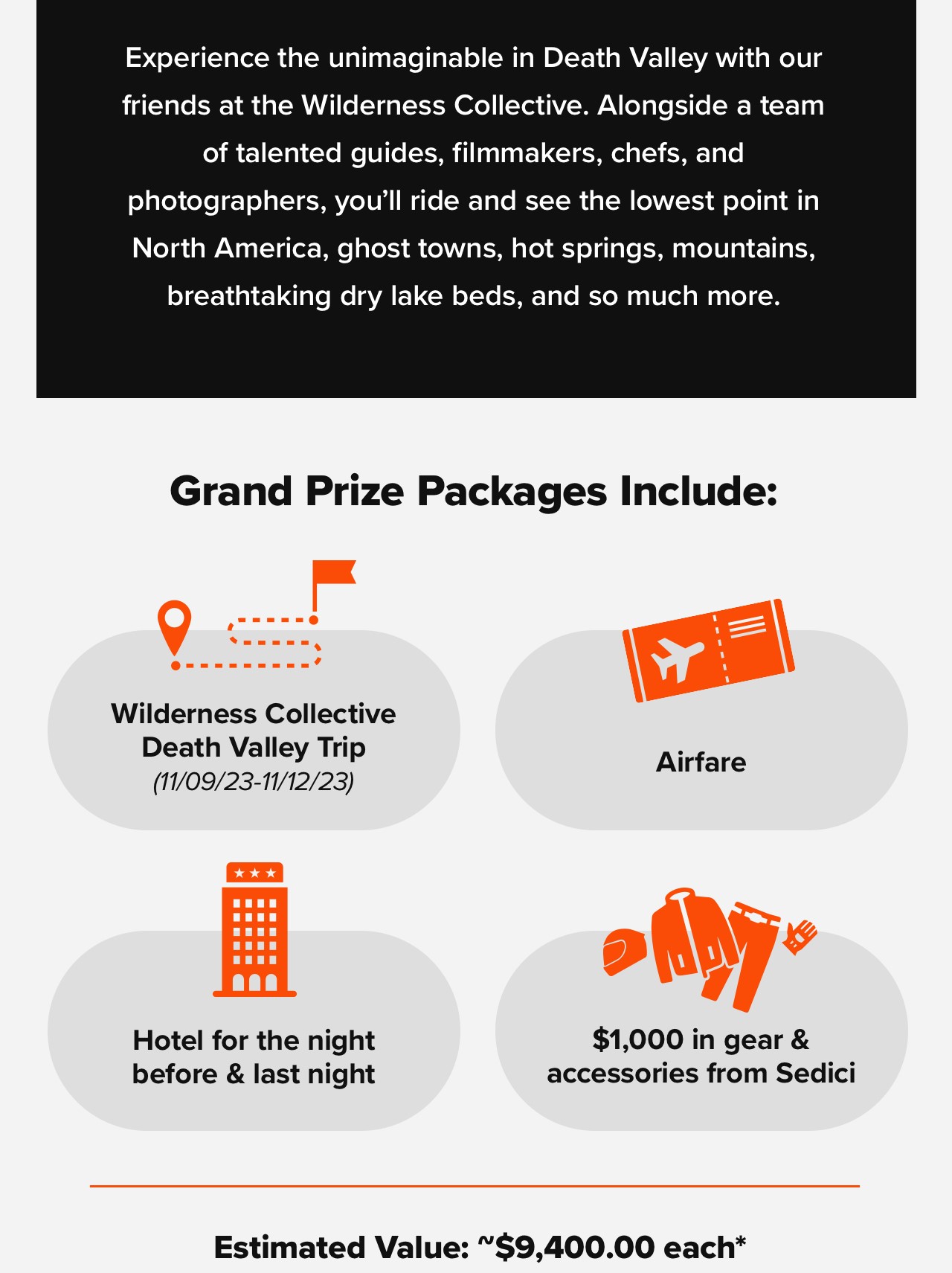 Prizes Include 