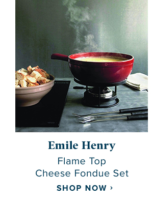 Emilie Henry Flame top cheese fondue set - Shop now