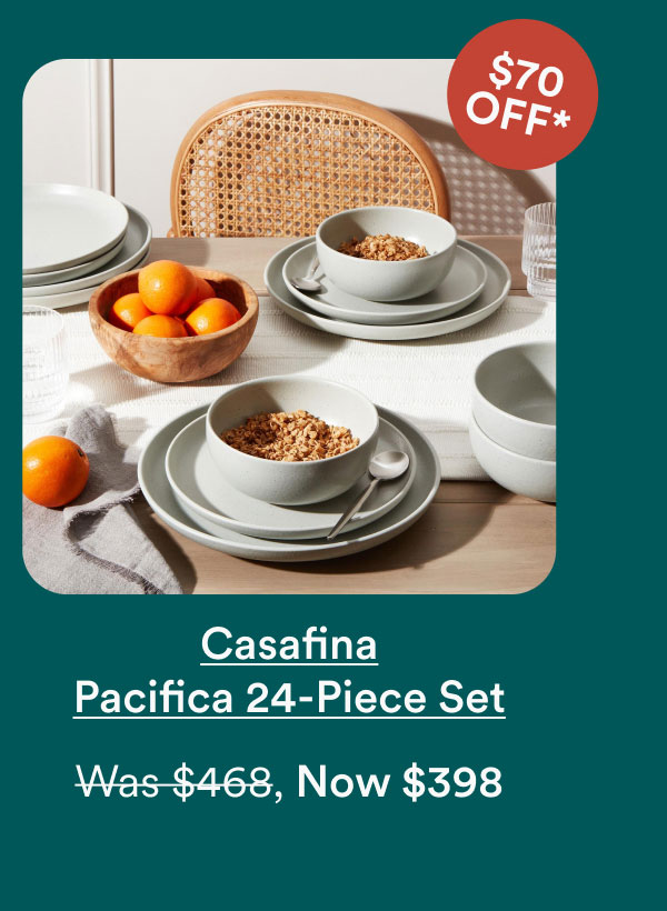 Casafina Pacifica 24-Piece Set Was $468, Now $398