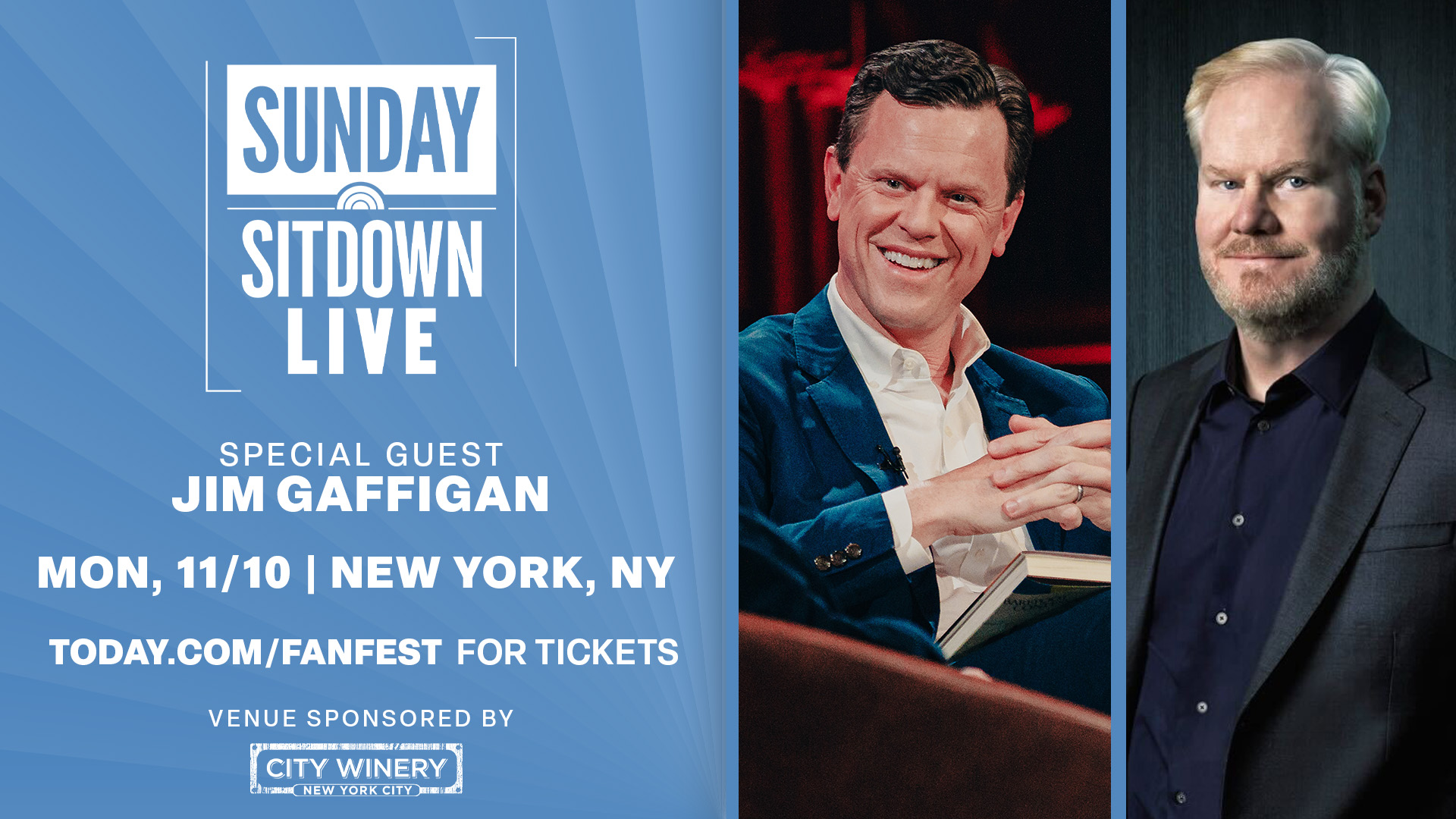 Get Tickets to Sunday Sitdown LIVE with Jim Gaffigan!
