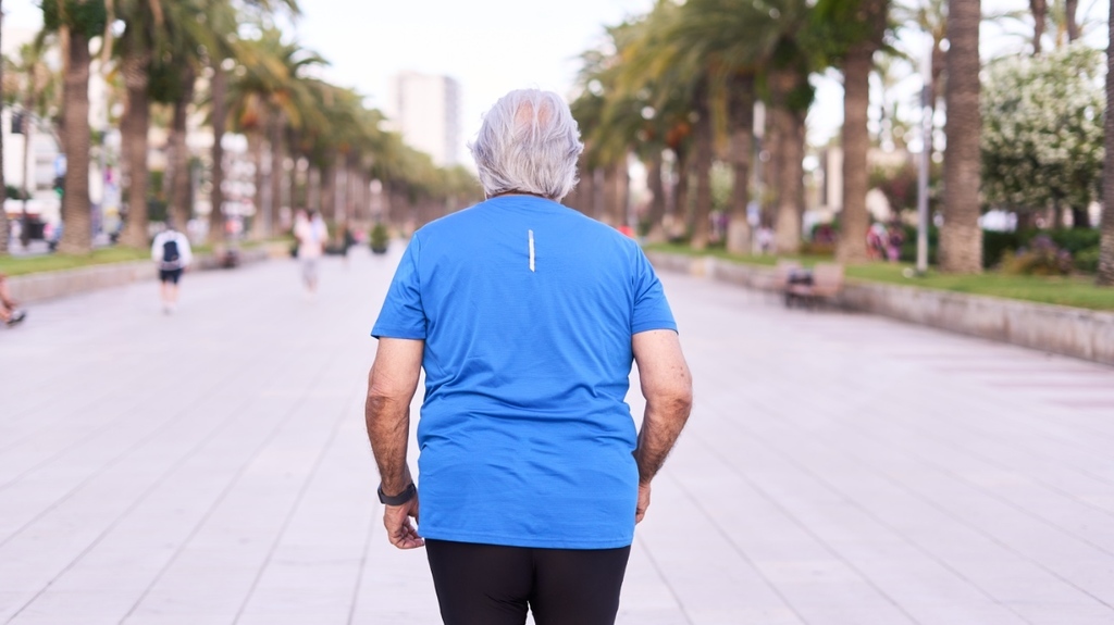 walking senior