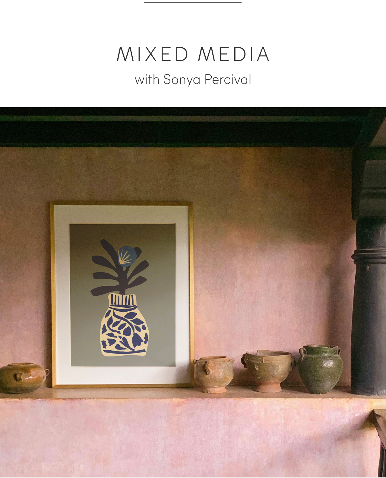 Single Flower In A Porcelain Vase