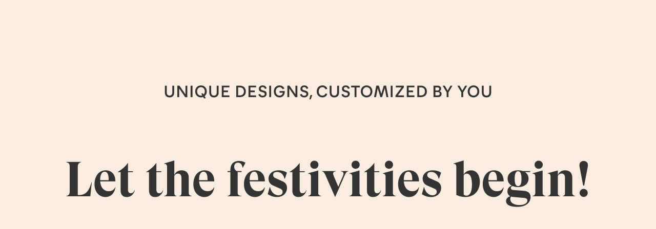 Let the Festivities Begin