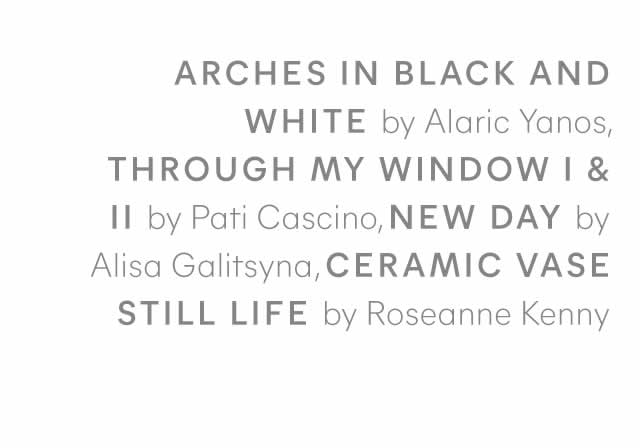 Arches in Black and White, Through My Window I,...