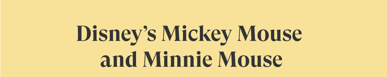 Disney's Mickey Mouse and Minnie Mouse