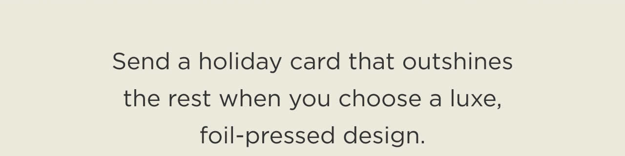 Foil-Pressed Holiday Cards