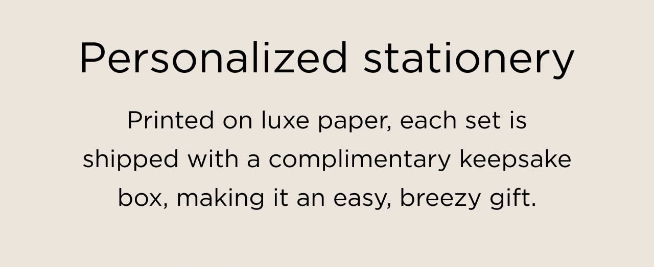 Personalized Stationery