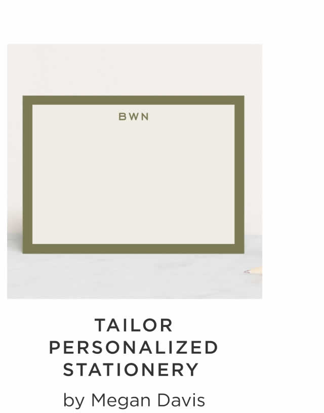 Tailor Personalized Stationery
