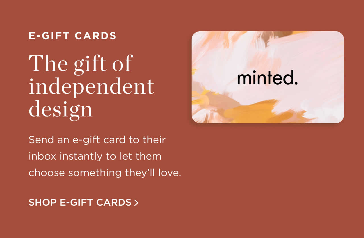 Shop E-Gift Cards