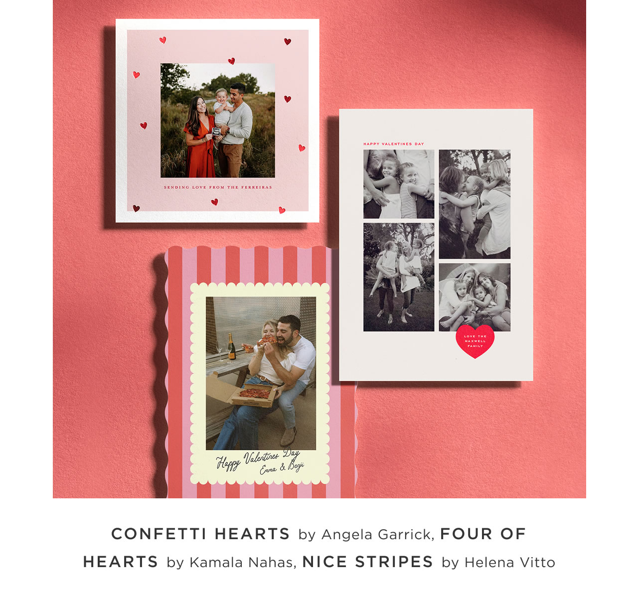 Confetti Hearts, Four of Hearts, Nice Stripes