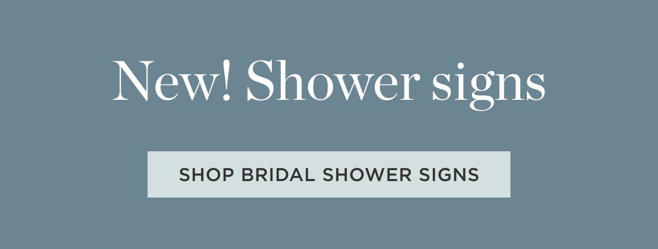 Shop Bridal Shower Signs