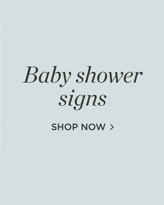 Baby Shower Signs