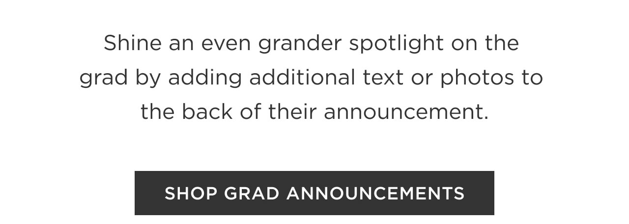 Shop Grad Announcements