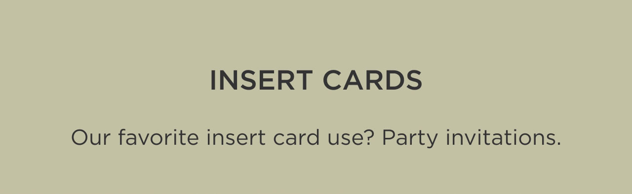 Insert Cards