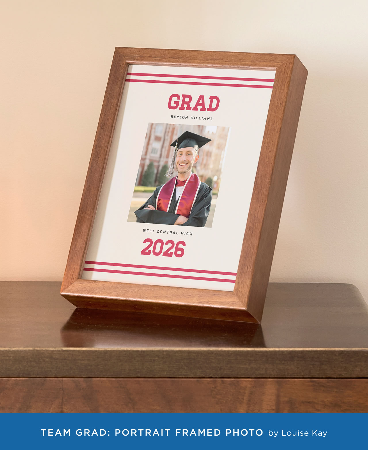 Team Grad: Portrait Framed Photo