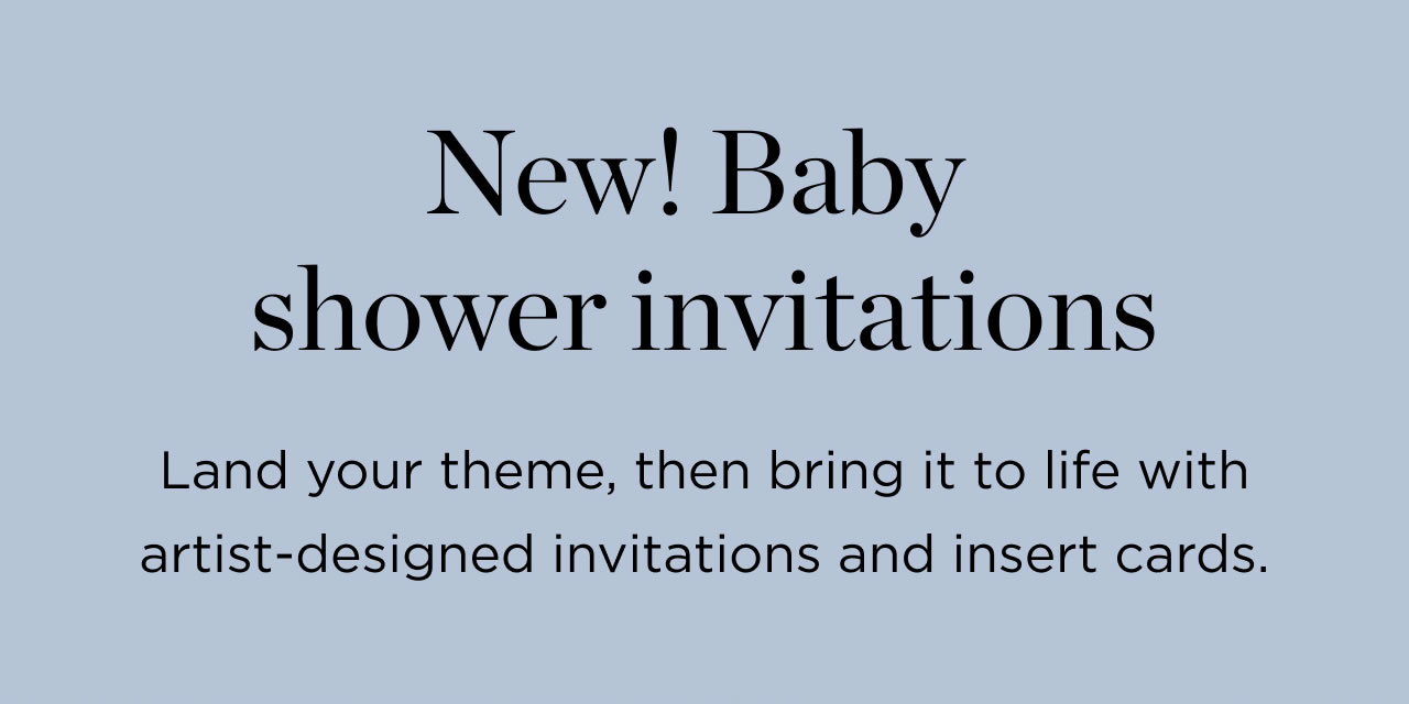 New! Baby Shower Invitations