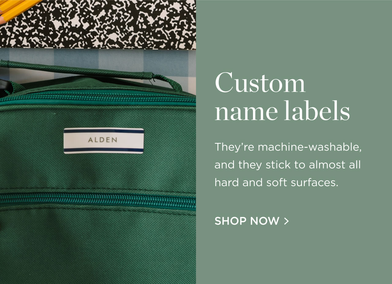 Shop Custom Name Labels