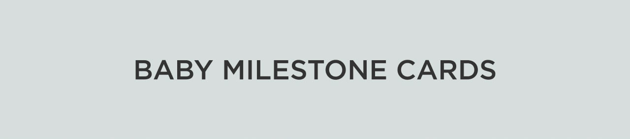 Baby Milestone Cards