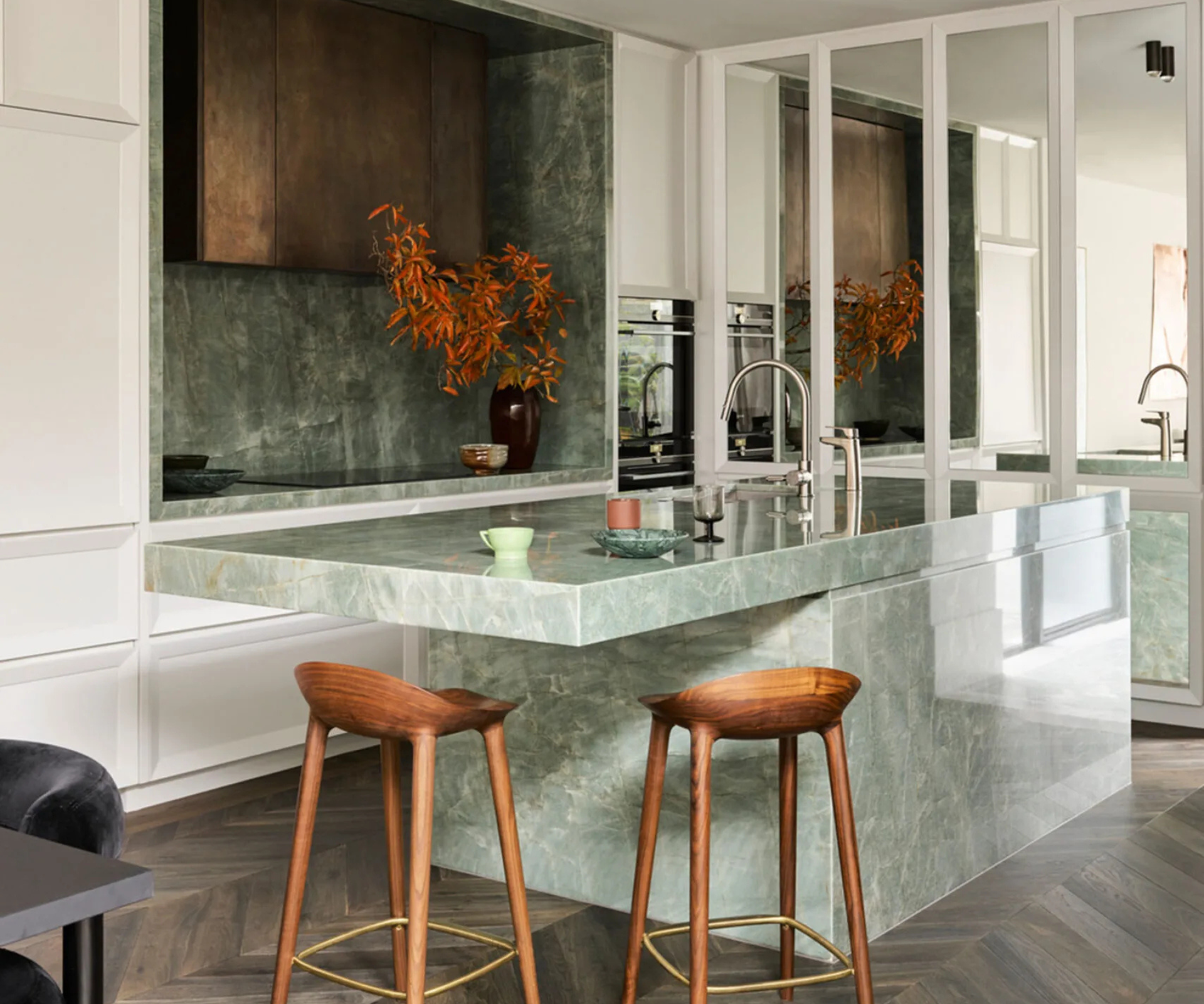22 green kitchens that induce envy