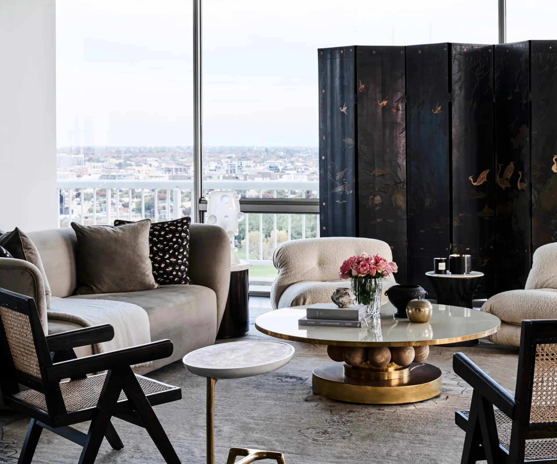 Interior designer David Hicks transforms a glamorous city penthouse