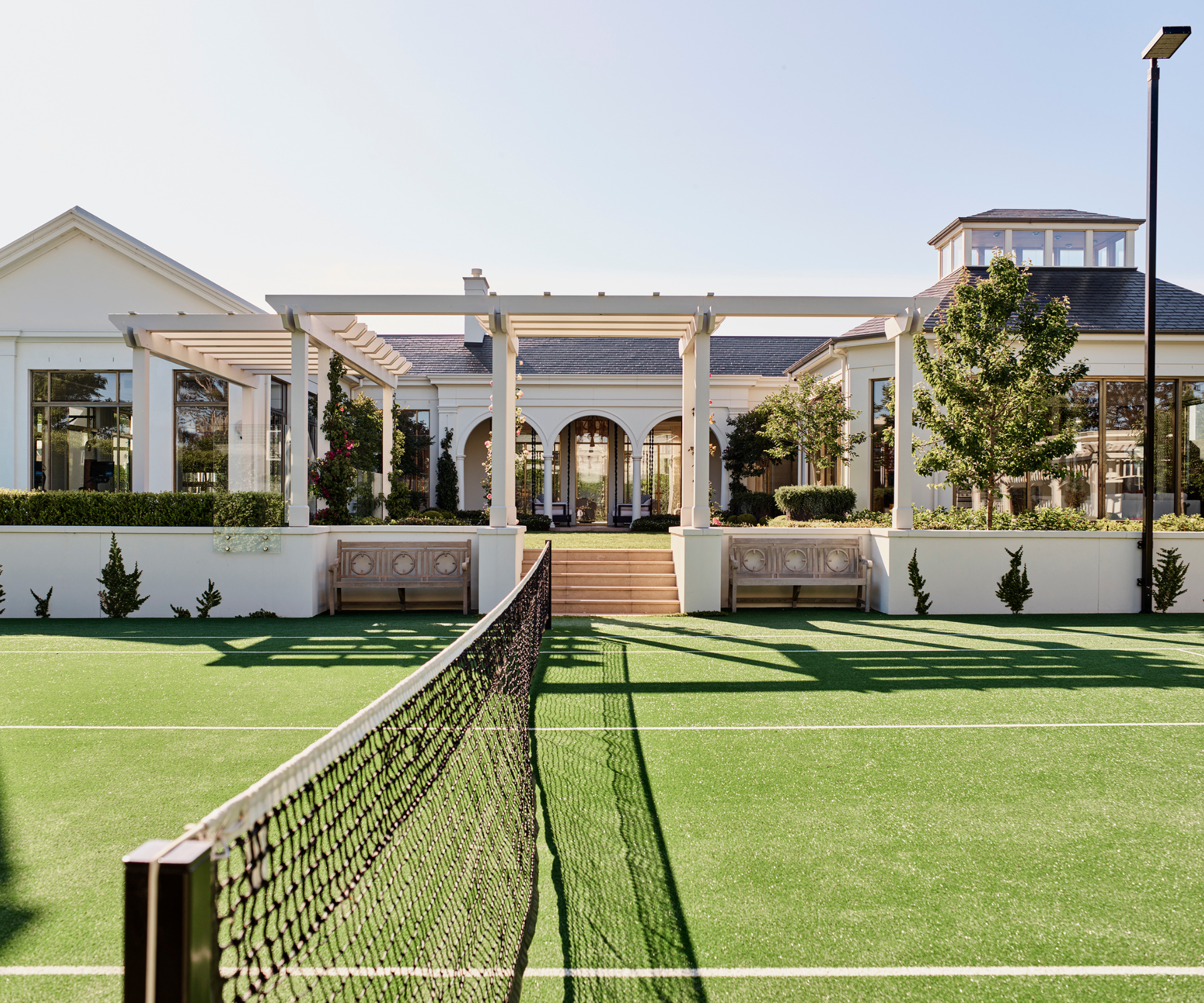 5 tennis courts that serve serious style